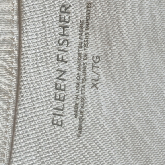 Eileen Fisher Cream Textured Fabric - Picture 6 of 10